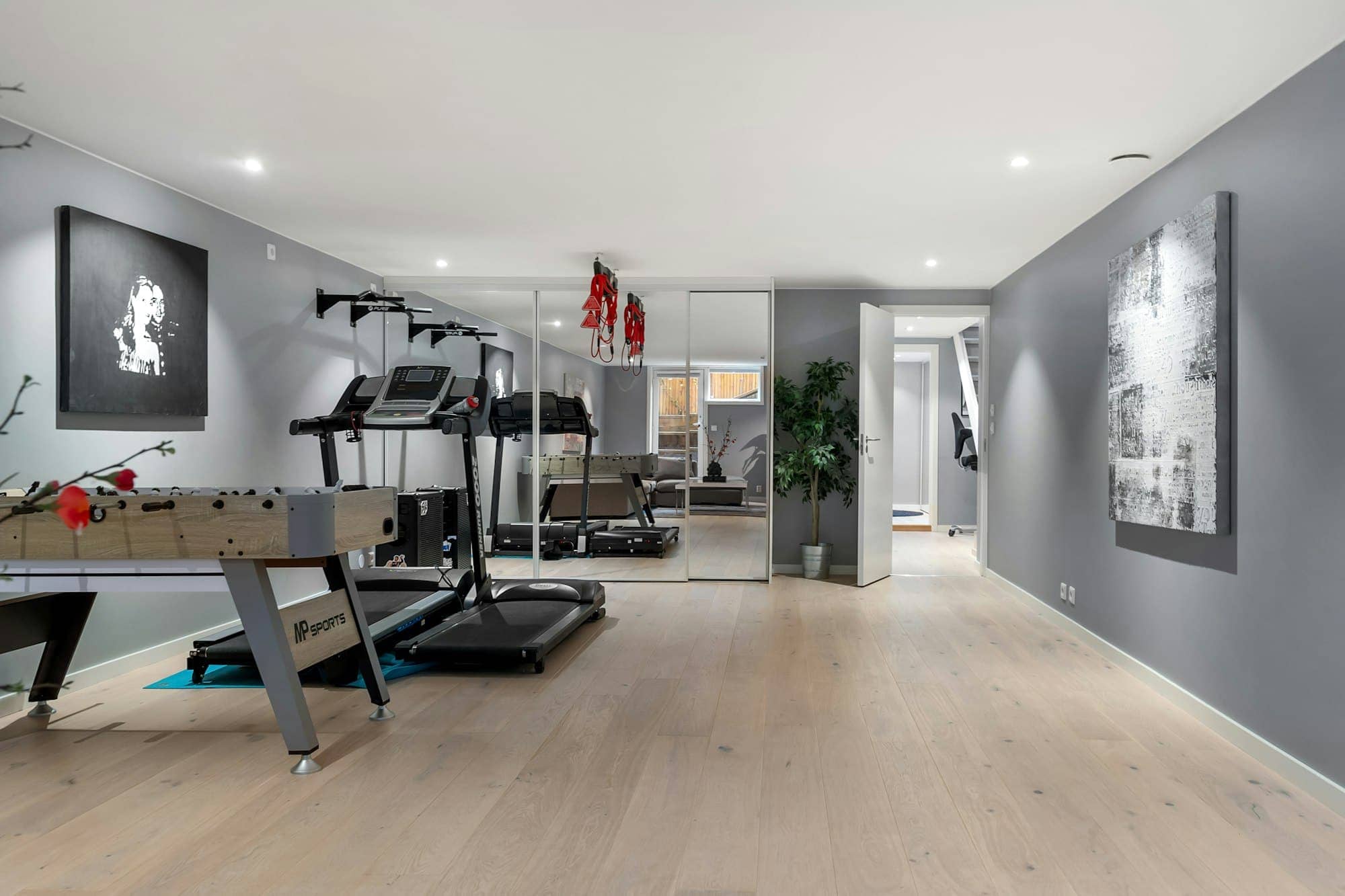 Monolith Set · wide interior, modern home gym