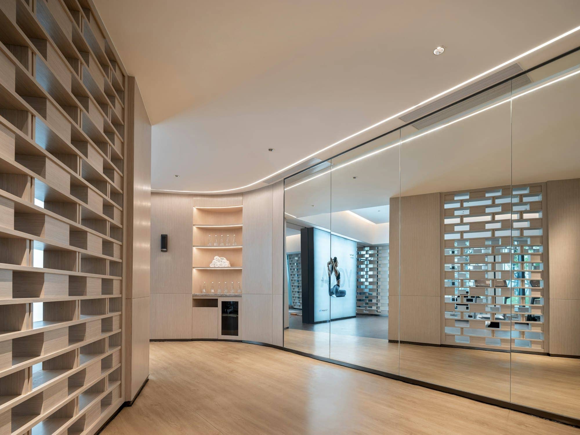 Recovery Set · wide interior, modern home gym