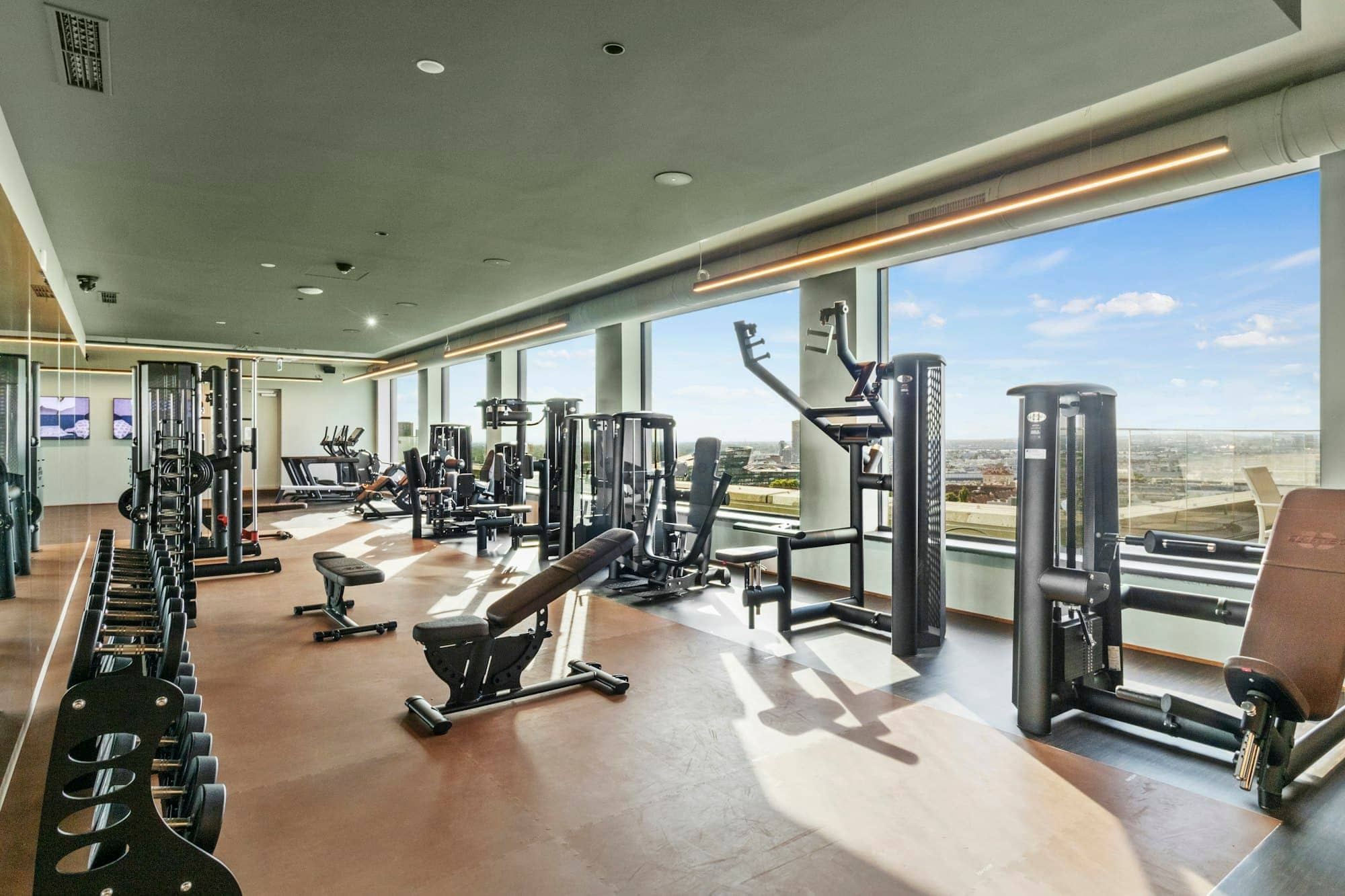 Form Bench · wide interior, modern home gym